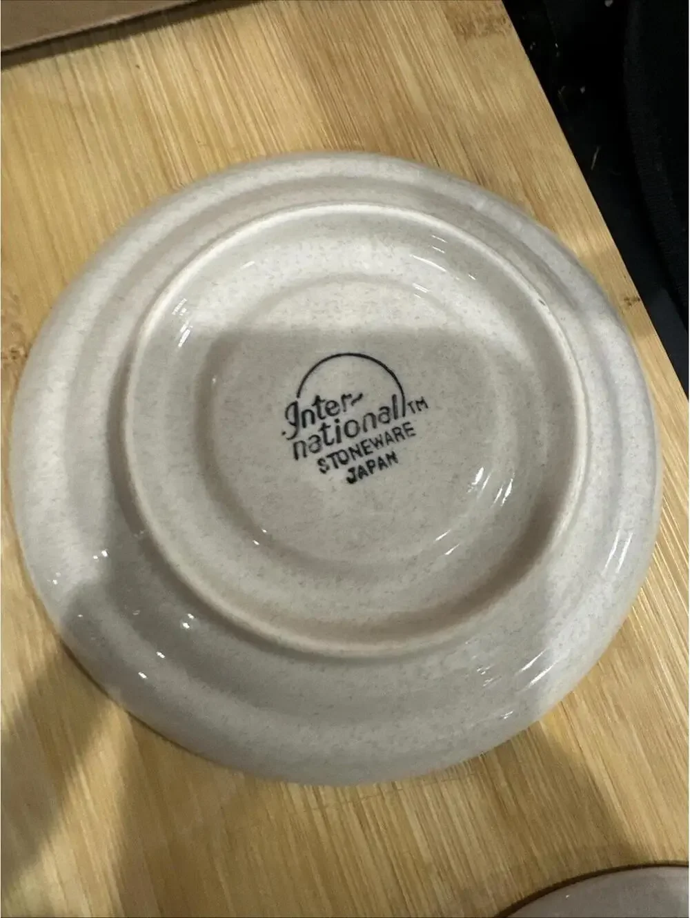 VTG 6 International China Co Endura Collection Saucers Plates Stoneware Japan 6